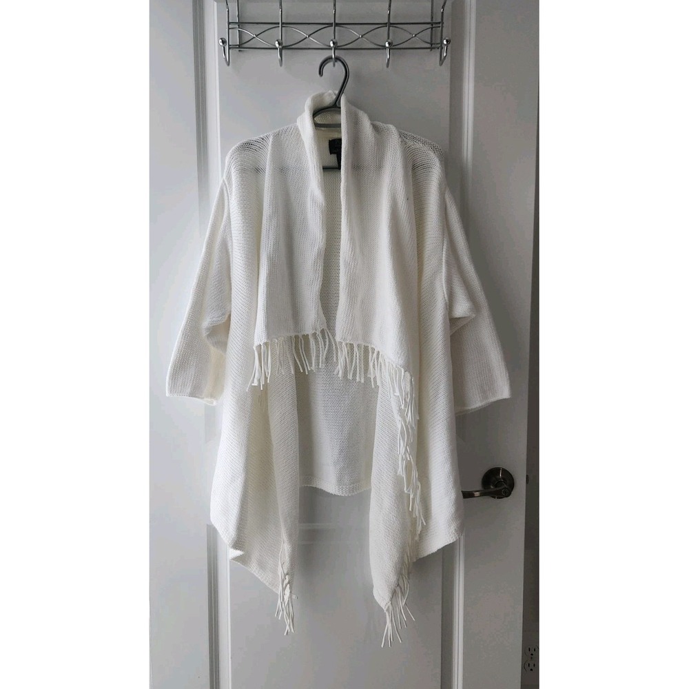 Pure HANDKNIT Fresh Produce Women's Knit Cardigan Sweater Cotton Cream Size XS/S